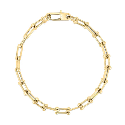 Roberto Coin Designer Gold Paperclip Bracelet 5310208AYLB0