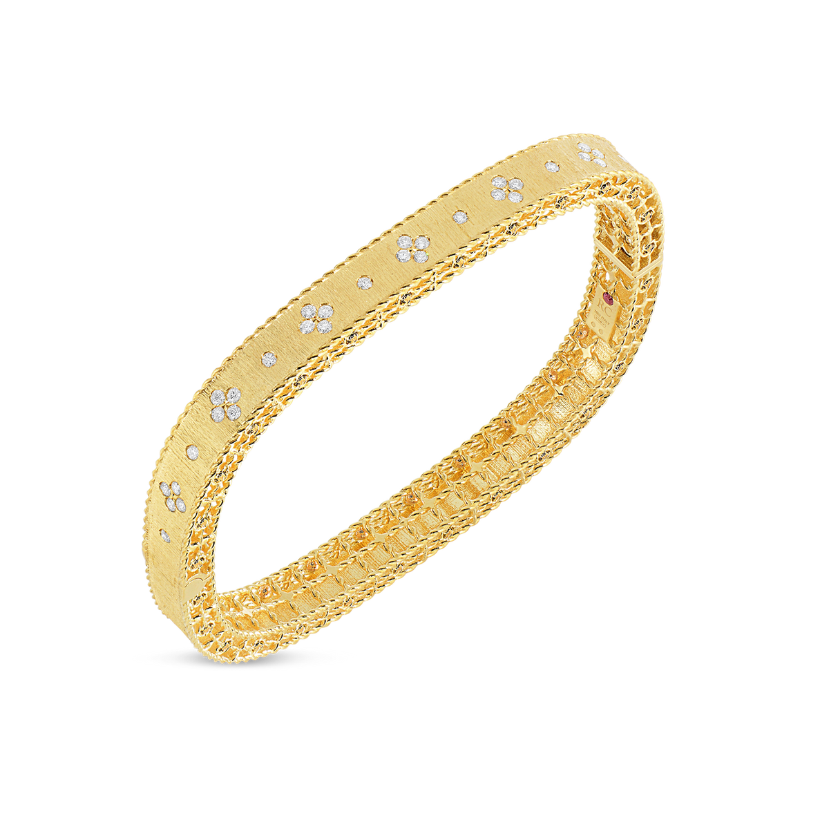 Roberto Coin Princess Flower Diamonds Bangle Bracelet 7771211AYBAX