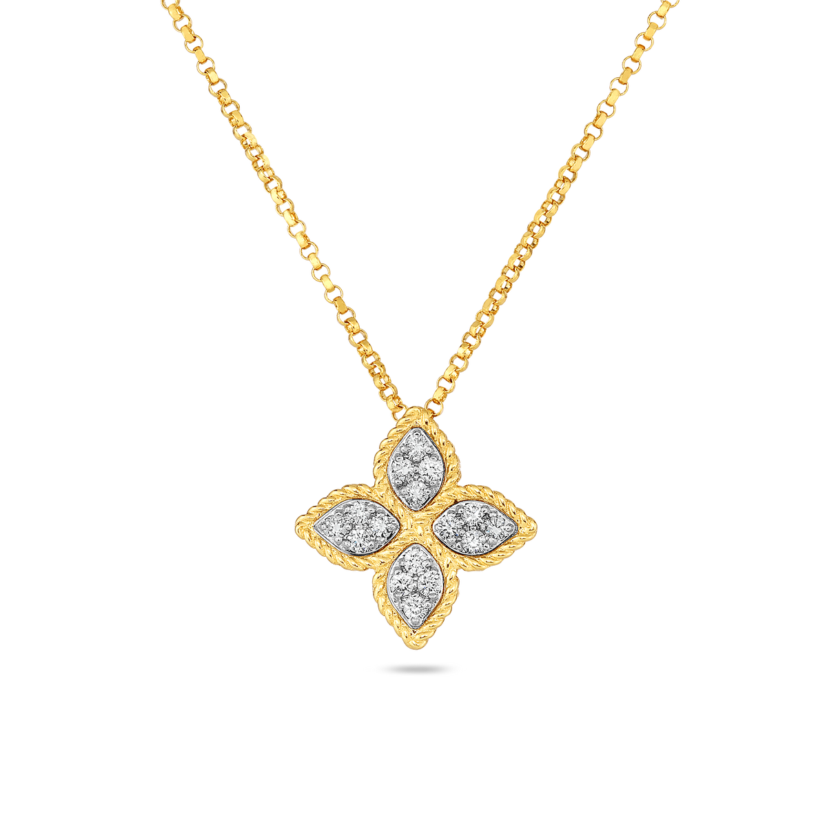 Roberto Coin Princess Flower Diamonds Necklace 7771371AJCHX