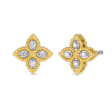 Roberto Coin Princess Flower Diamond Stud Earring 7771383AJERX
