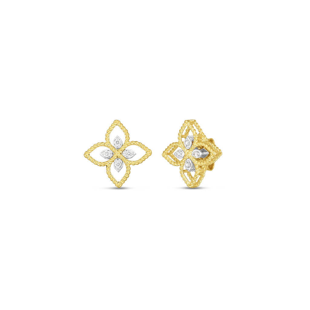 Roberto Coin Princess Flower Diamond Stud Earring 7772717AJERX