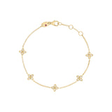 Roberto Coin Love in Verona Flower Diamond Station Bracelet 7773222AYLBX5