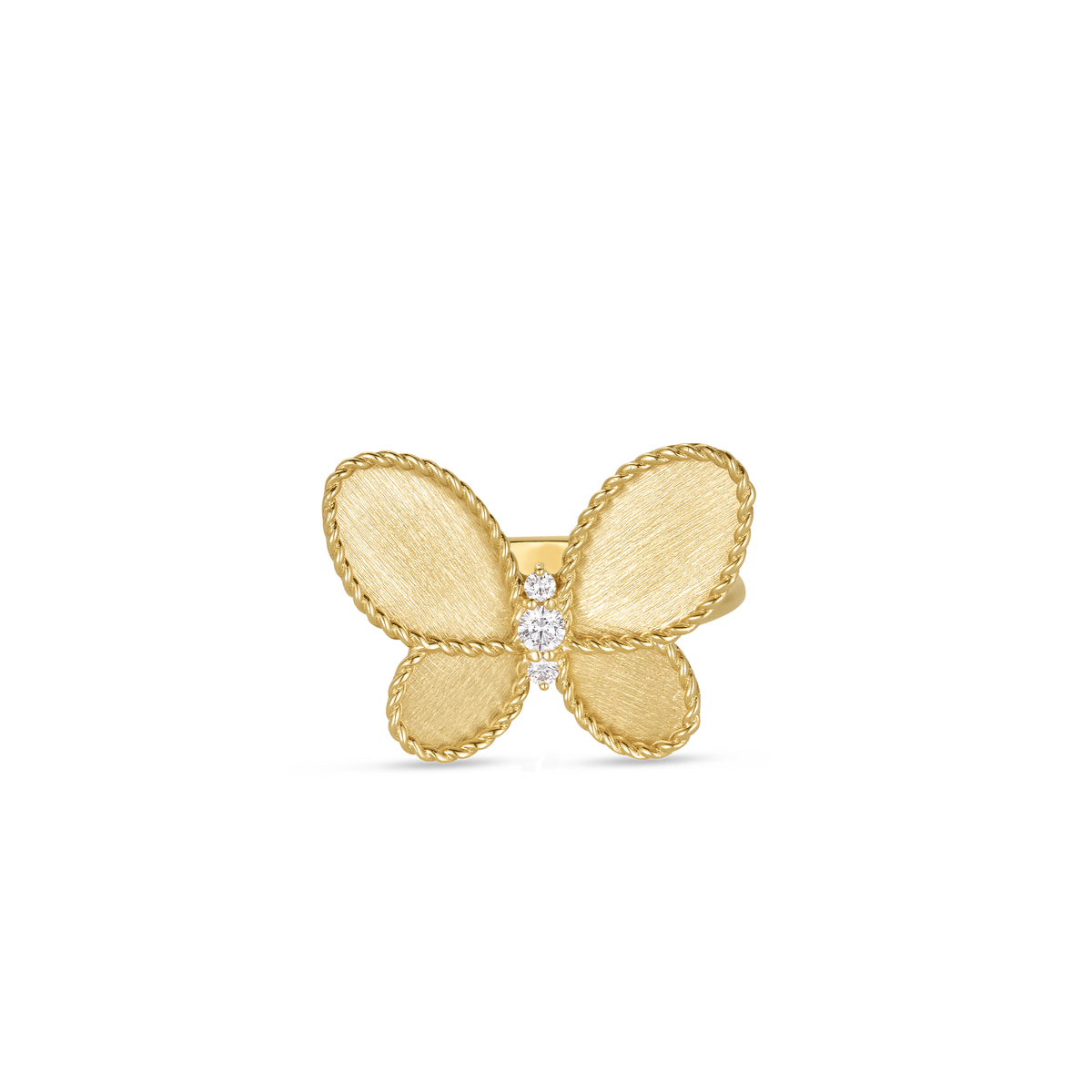 Roberto Coin Jasmine Diamond Butterflu Ring 7773723AJ65X