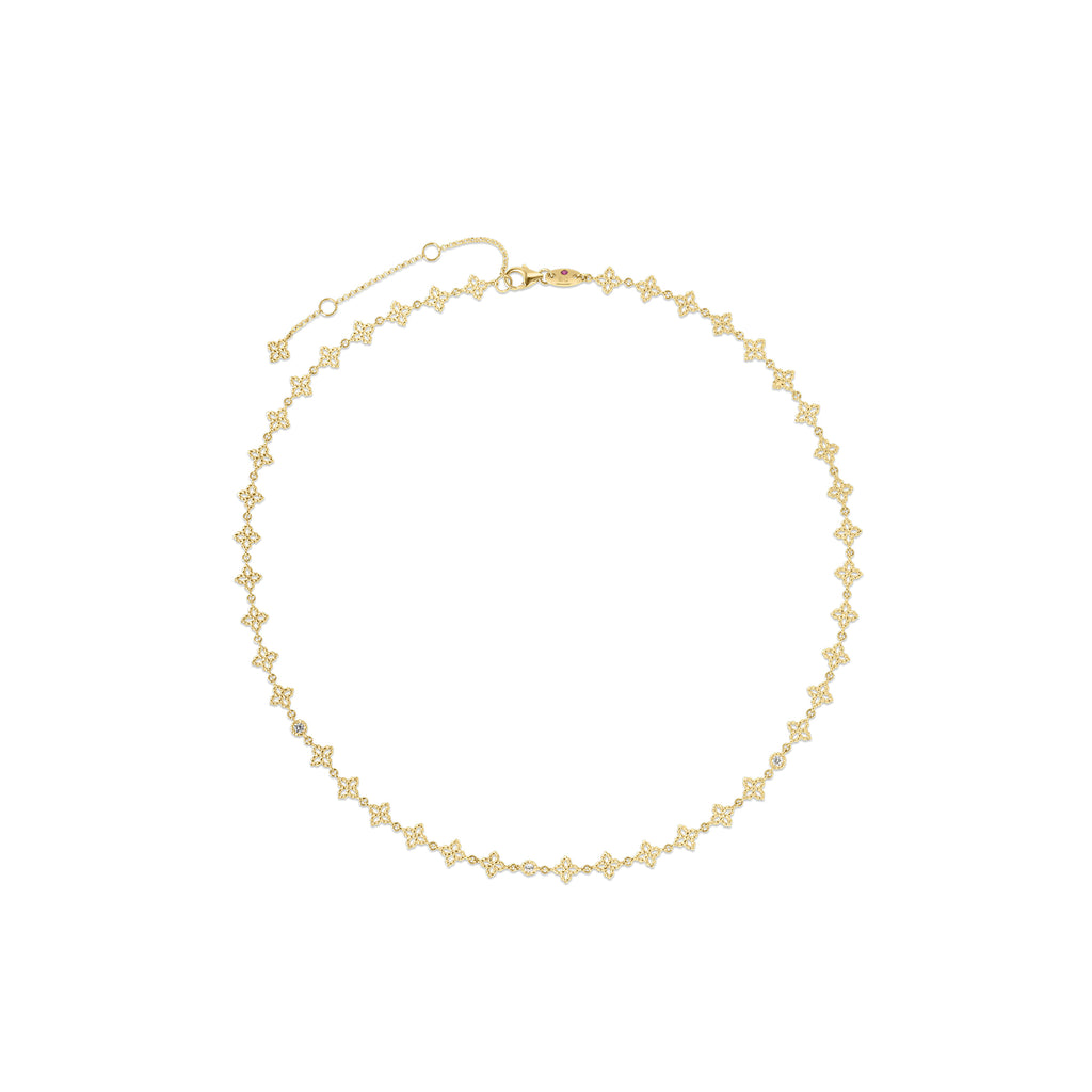 Roberto Coin Princess Flower Diamonds Essential Necklace 7773792AY17X