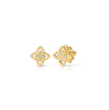 Roberto Coin Princess Flower Mini Diamond Stud Earring 7773807AYERX
