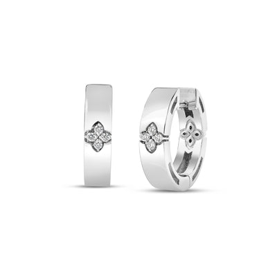 Roberto Coin Love in Verona Diamond Hoop Earring 7773860AWERX
