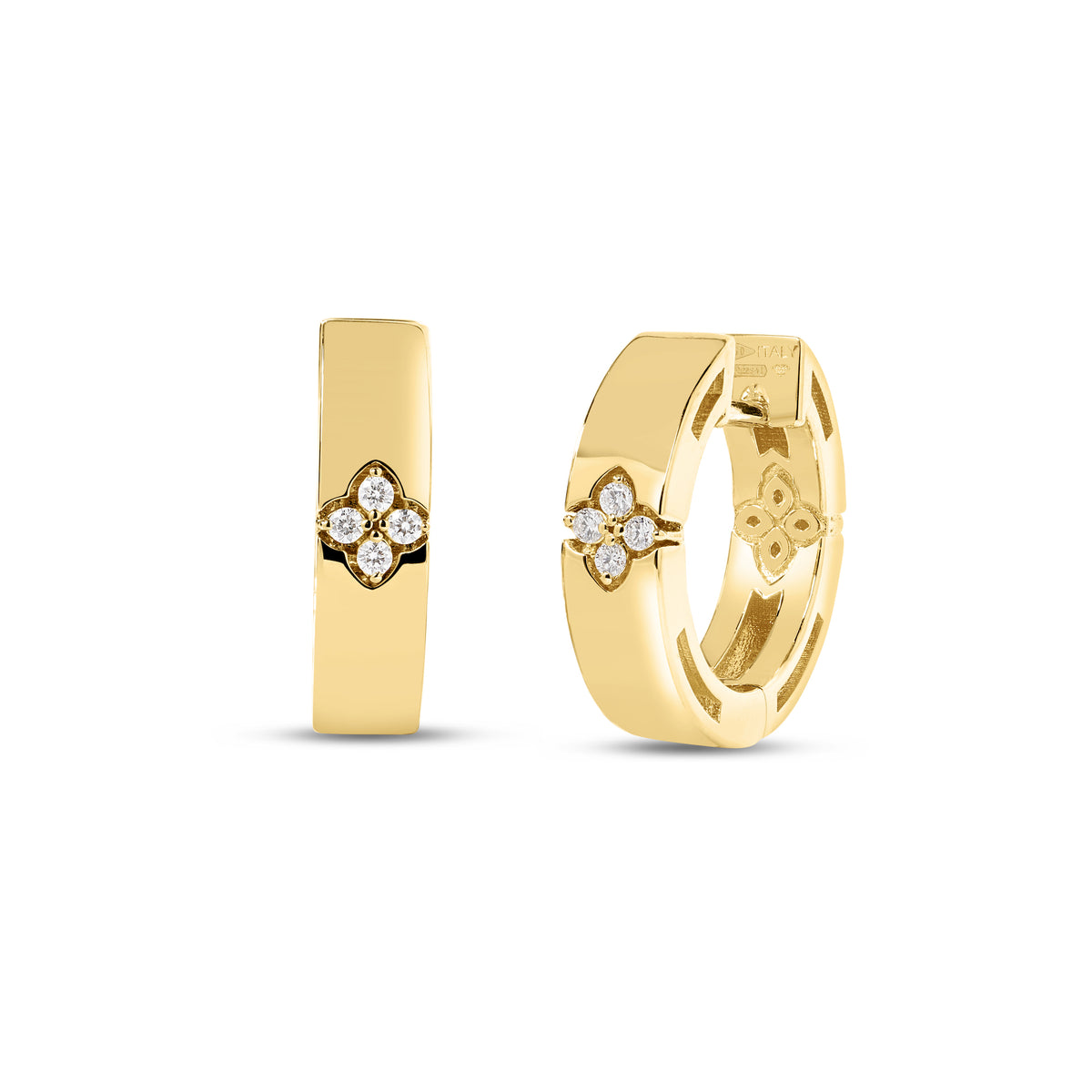 Roberto Coin Love in Verona Diamond Hoop Earring 7773860AYERX