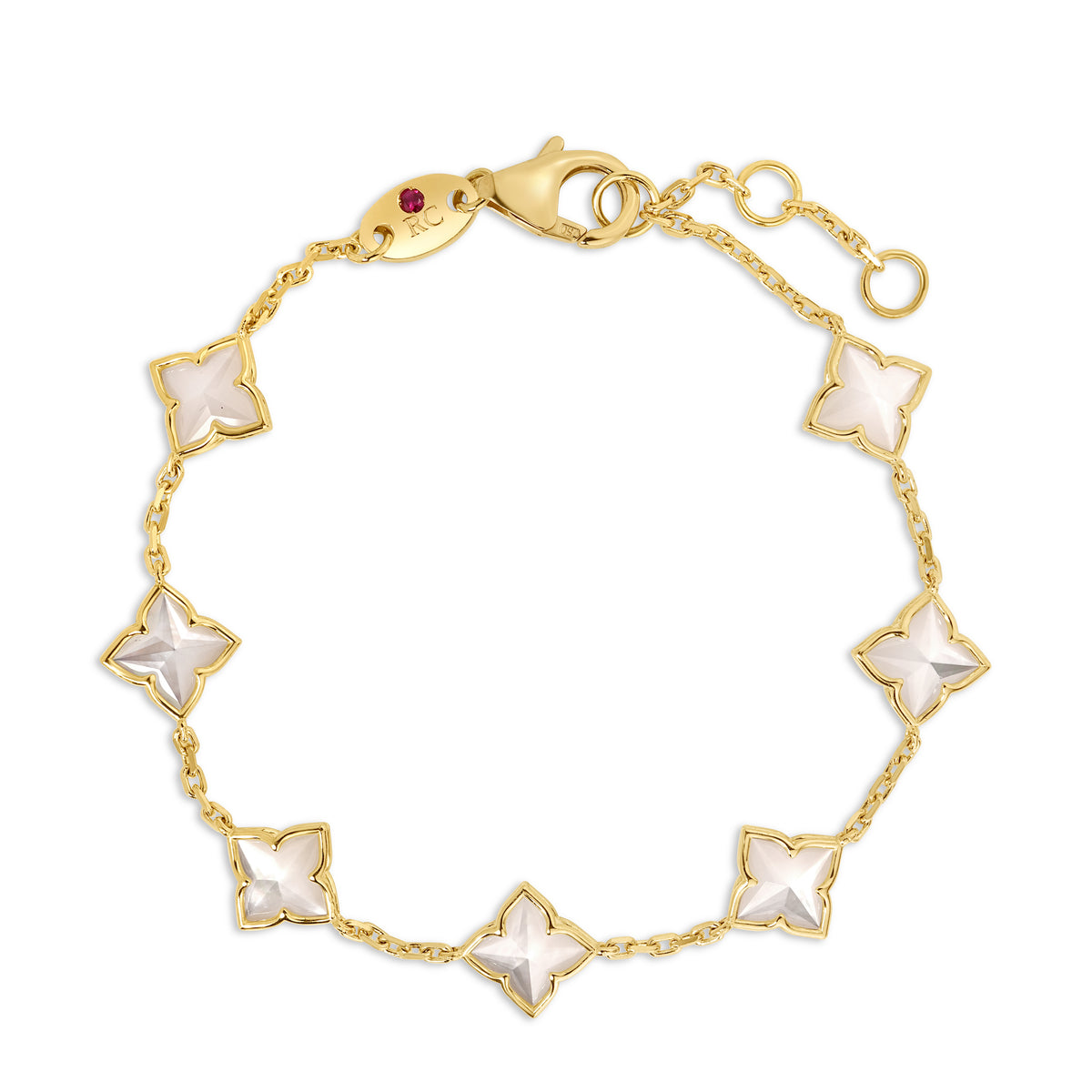 Roberto Coin Venetian Princess Flower Bracelet 7773881AYLBM