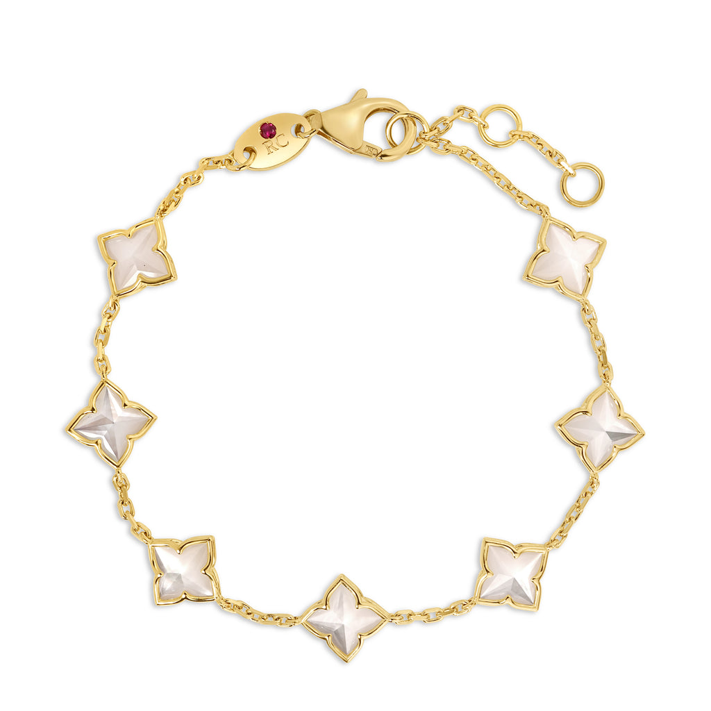 Roberto Coin Venetian Princess Flower Bracelet 7773881AYLBM