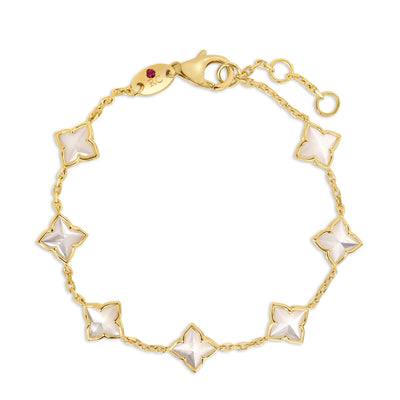 Roberto Coin Venetian Princess Flower Bracelet 7773881AYLBM