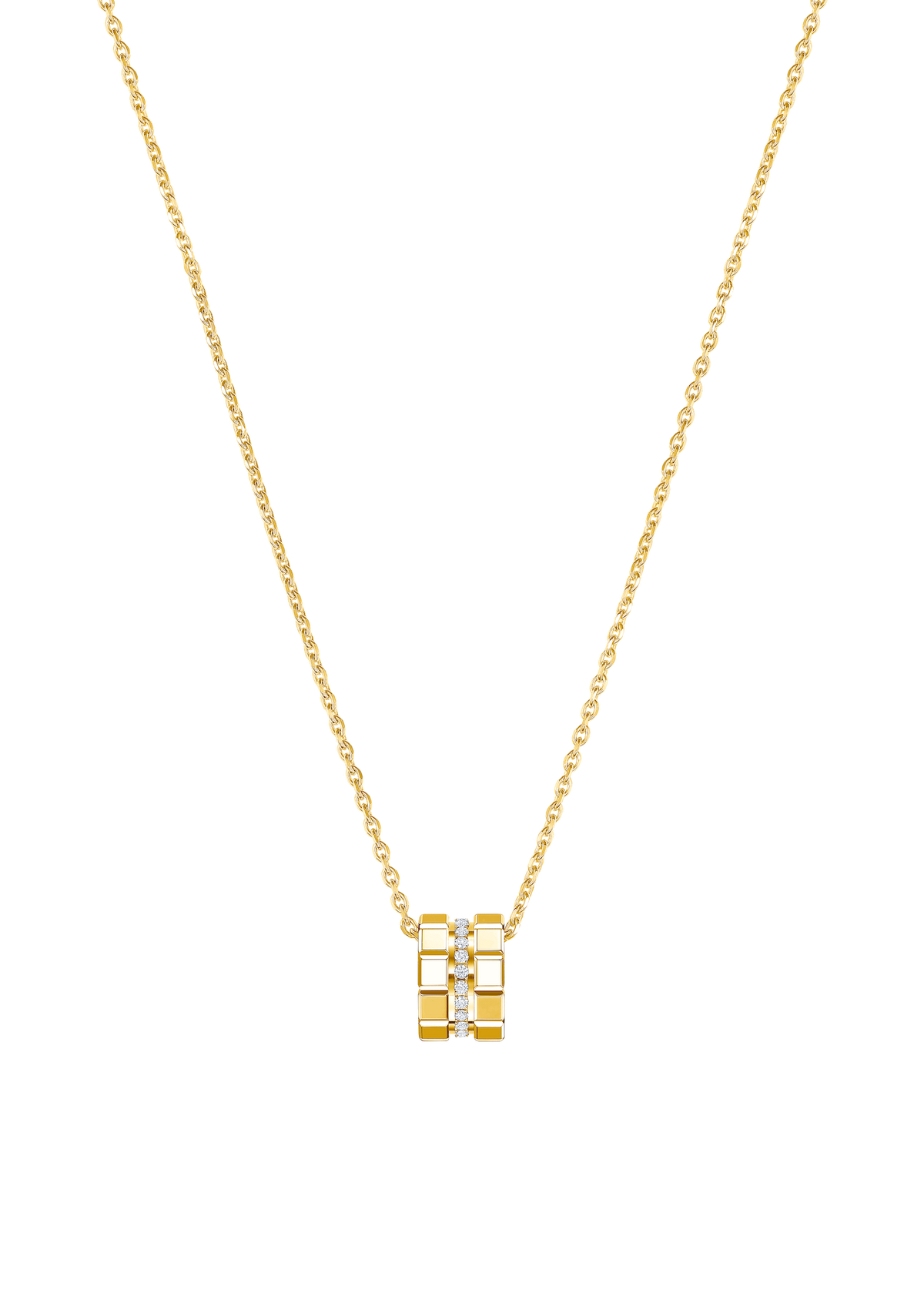 Chopard Ice Cube Diamond Mini Two Row Necklace 797005-0003