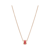 Chopard Ice Cube  Red Hyceram Necklace 797005-9001