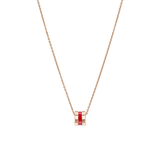 Chopard Ice Cube  Red Hyceram Necklace 797005-9001