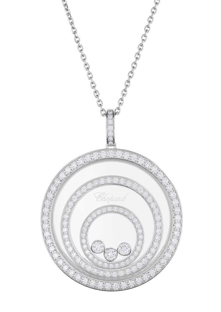 Chopard Happy Spirit Diamond Cicle Pendant Necklace 798232-1001