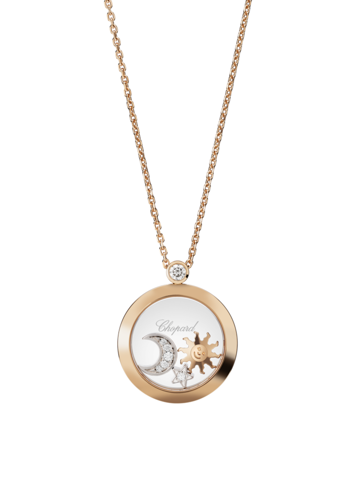 Chopard Happy Diamonds Sun, Moon, Stars Necklace 799434-5201