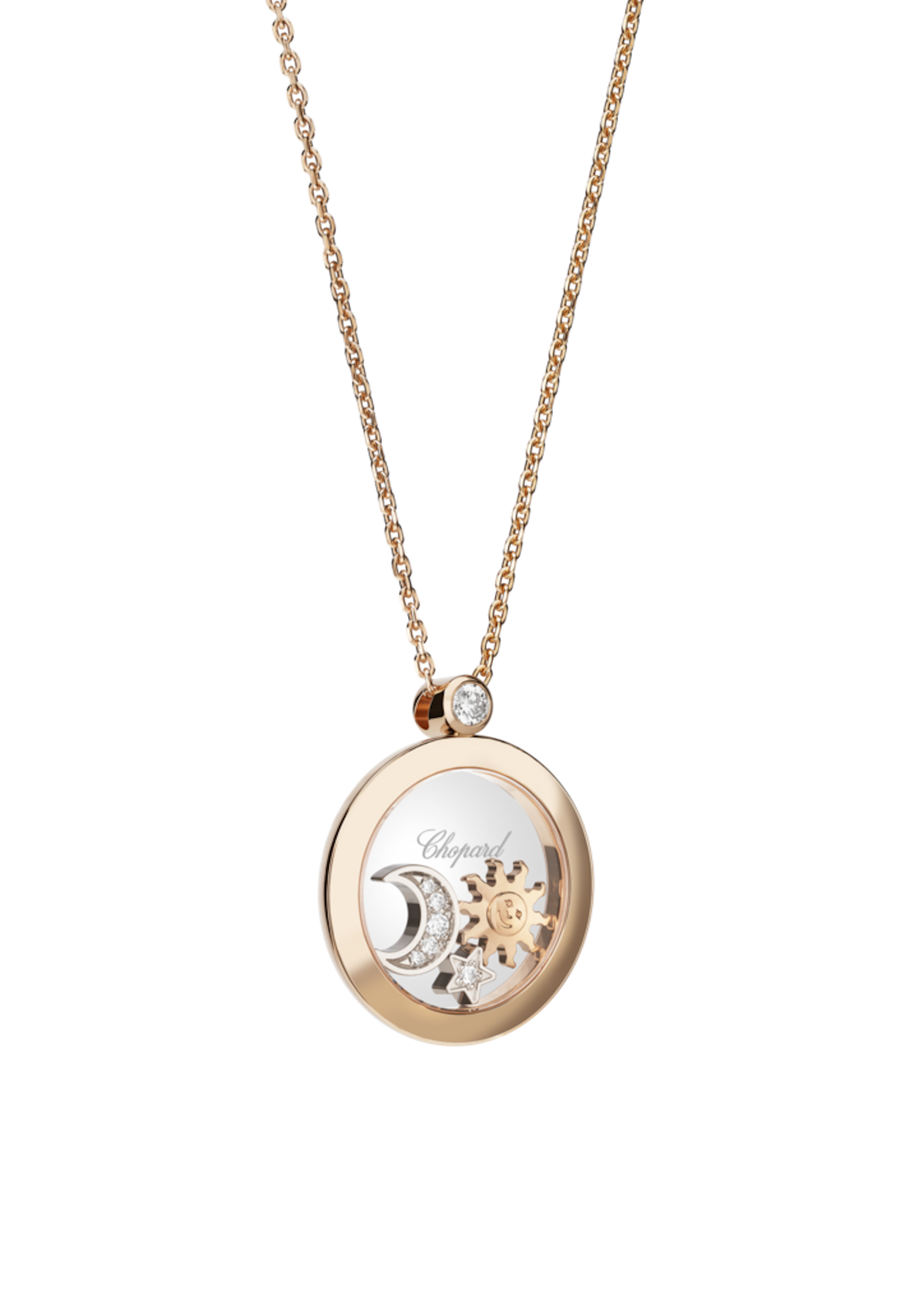 Chopard Happy Diamonds Sun, Moon, Stars Necklace 799434-5201