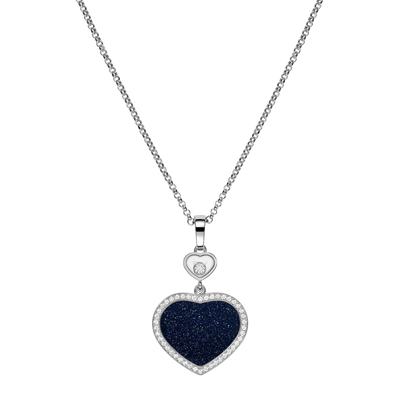 Chopard Happy Hearts Diamond Aventurine Necklace 79A074-1510