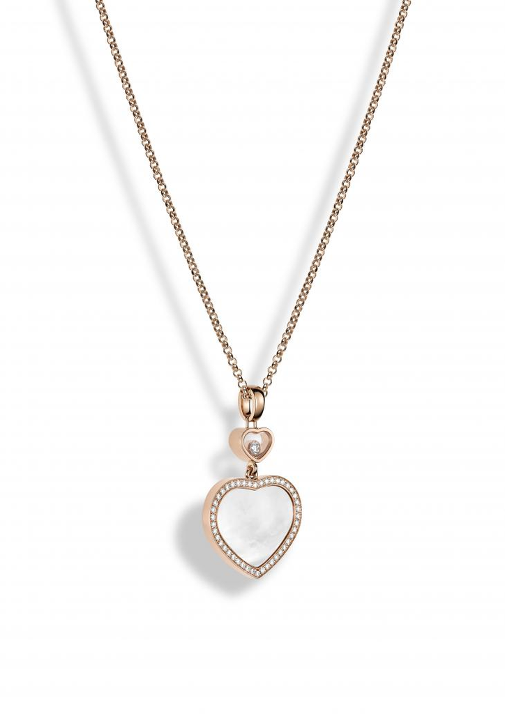 Chopard Happy Hearts Diamond MOP Necklace 79A074-5301