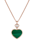 Chopard Happy Hearts Diamond Malachite Necklace 79A075-5151