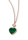 Chopard Happy Hearts Diamond Malachite Necklace 79A075-5151
