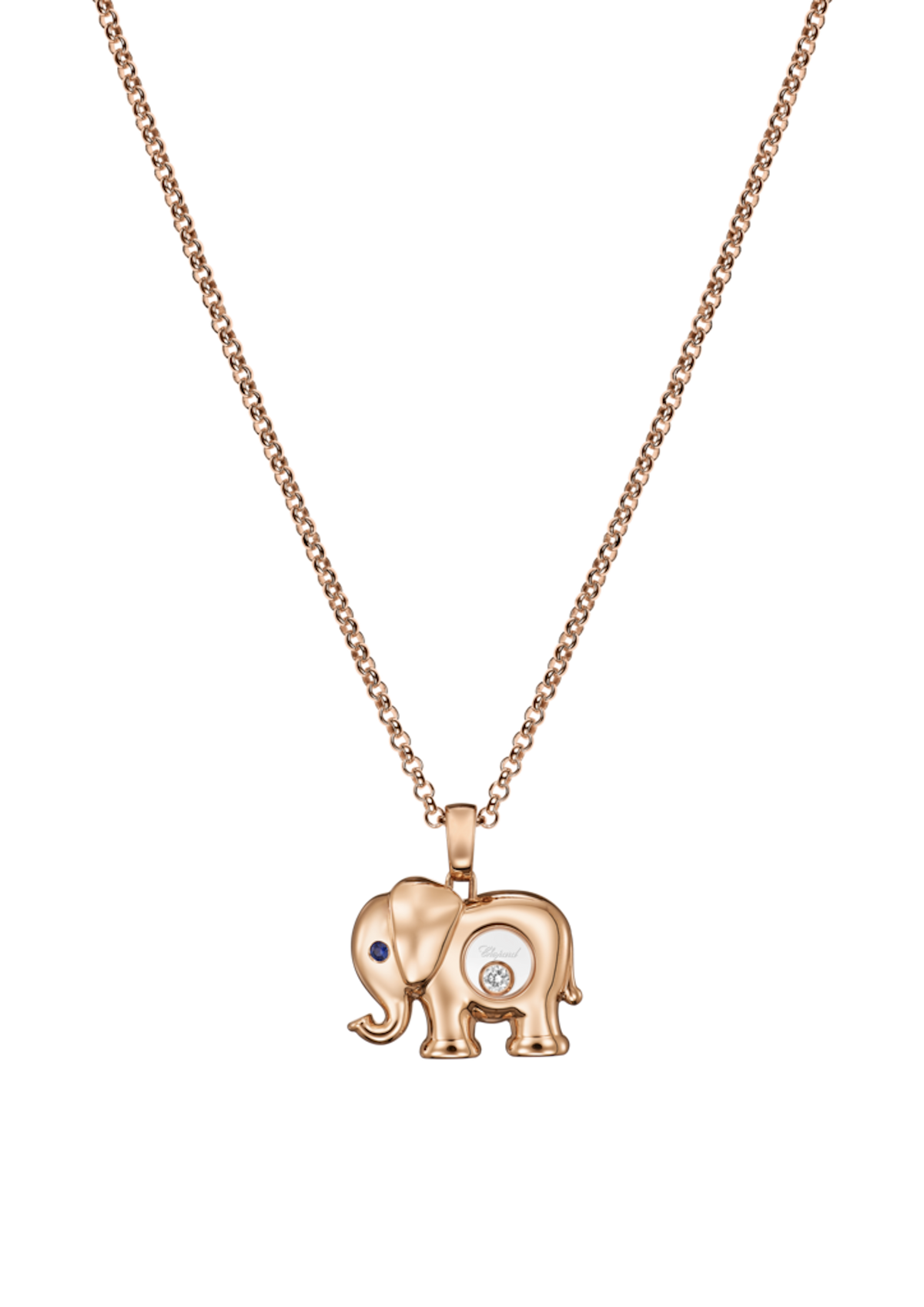 Chopard Happy Diamonds Elephant Pendant Necklace 79A189-5001
