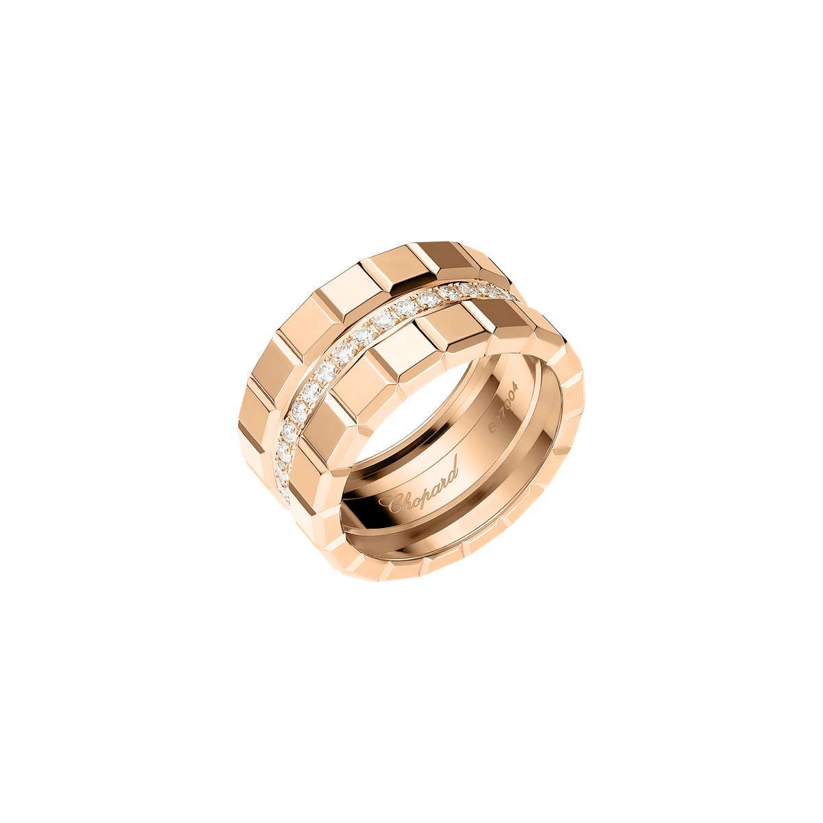 Chopard Ice Cube Two Row Diamond Ring 827004-5044
