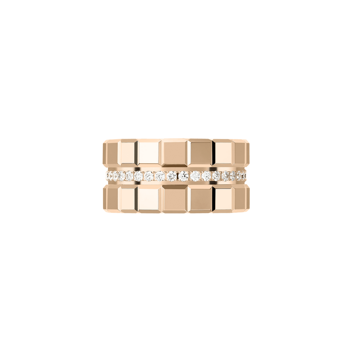Chopard Ice Cube Two Row Diamond Ring 827004-5044