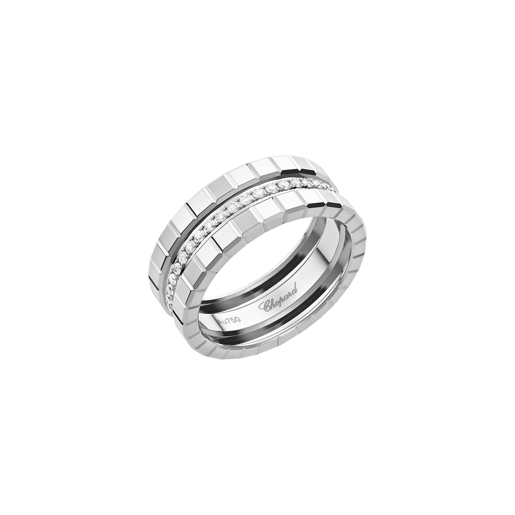 Chopard Ice Cube Two Row Diamond Ring 827005-1041