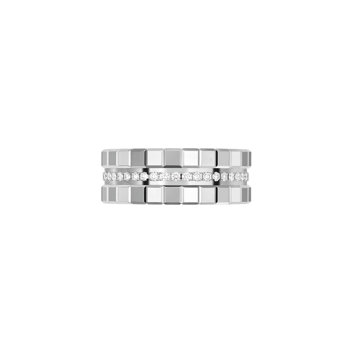 Chopard Ice Cube Two Row Diamond Ring 827005-1041