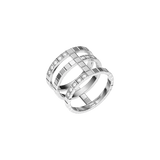 Chopard Ice Cube Three Row Diamond Ring 827007-1014