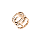 Chopard Ice Cube Three Row Diamond Ring 827007-5013