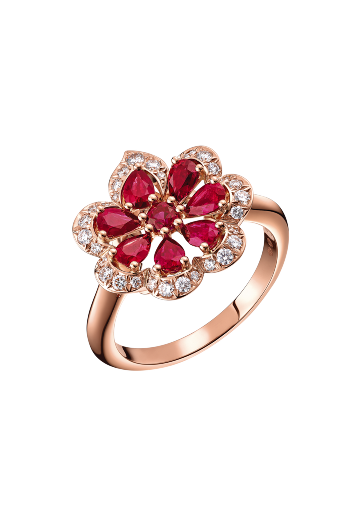 Chopard Precious Lace Diamond Ruby Ring 828347-5040