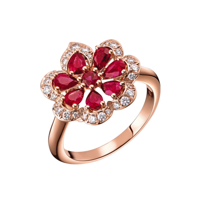Chopard Precious Lace Diamond Ruby Ring 828347-5040