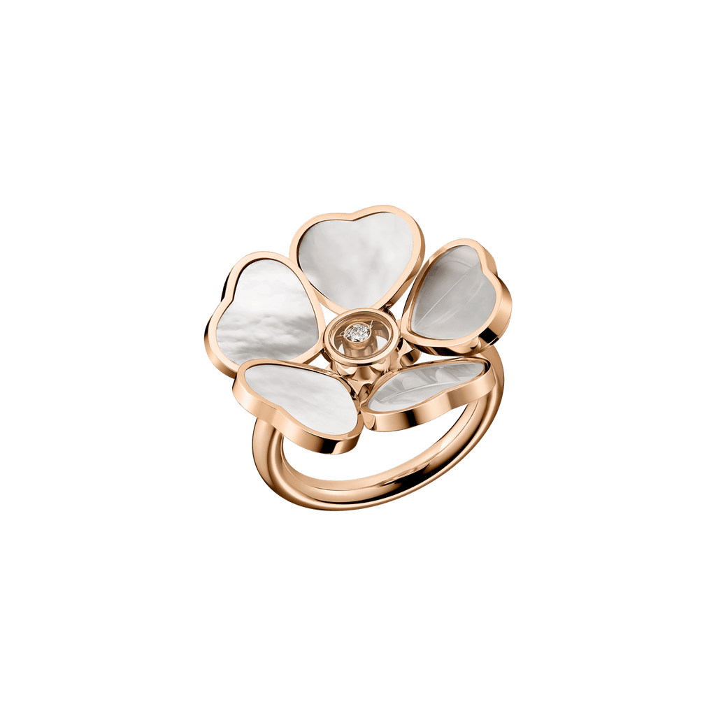 Chopard Happy Hearts Diamond Flower Ring 82A085-5309