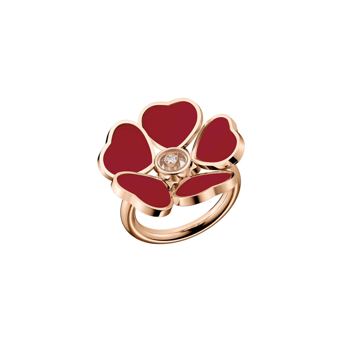 Chopard Happy Hearts Flower Diamond Ring 82A085-5810