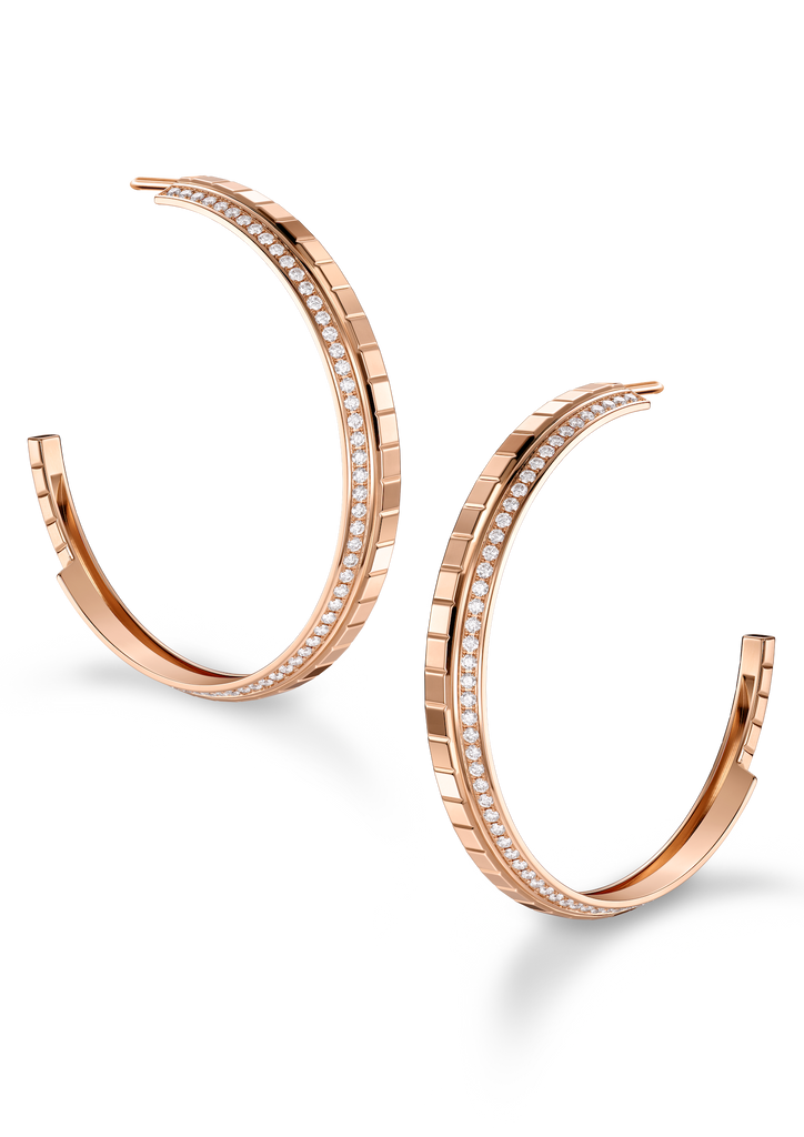 Chopard Ice Cube Diamond Hoop Earring 837008-5002