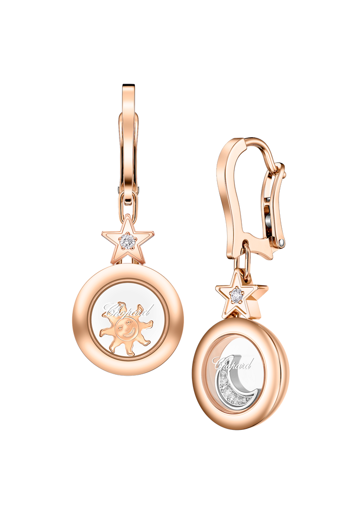 Chopard Happy Diamonds Sun, Moon, and Stars Drop Earring 839434-5201
