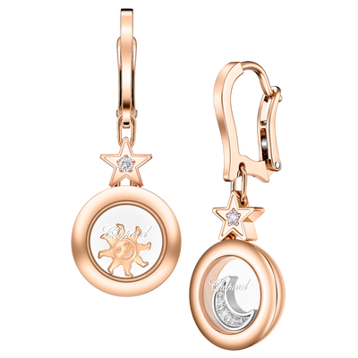 Chopard Happy Diamonds Sun, Moon, and Stars Drop Earring 839434-5201