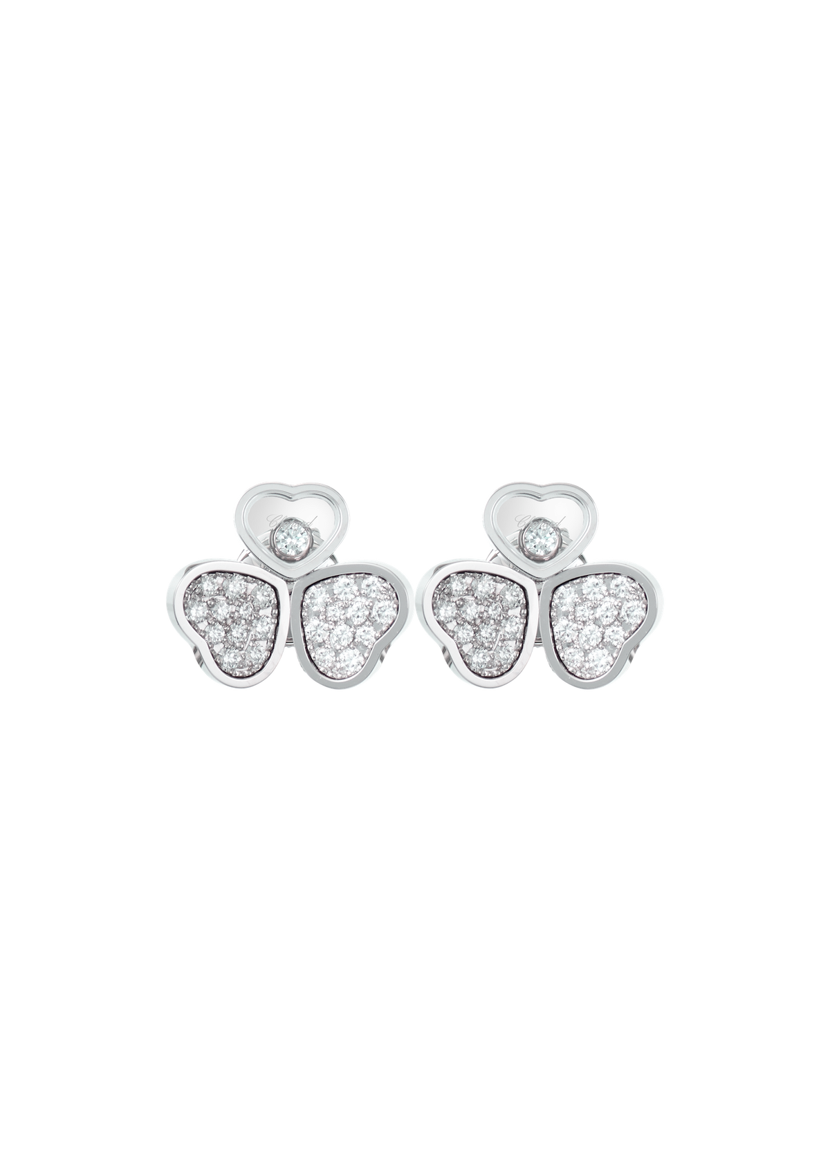 Chopard Happy Hearts Wings Diamond Stud Earring 83A083-1901