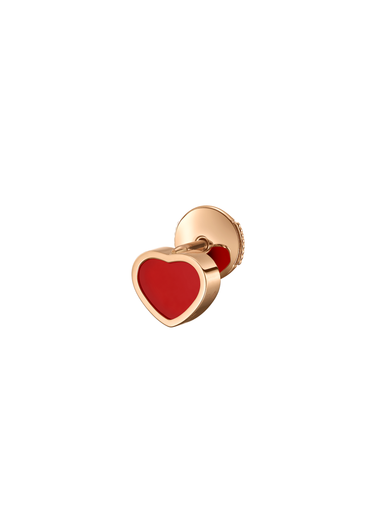 Chopard Happy Hearts Carnelian Single Stud Earring 83A086-5802