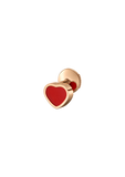 Chopard Happy Hearts Carnelian Single Stud Earring 83A086-5802