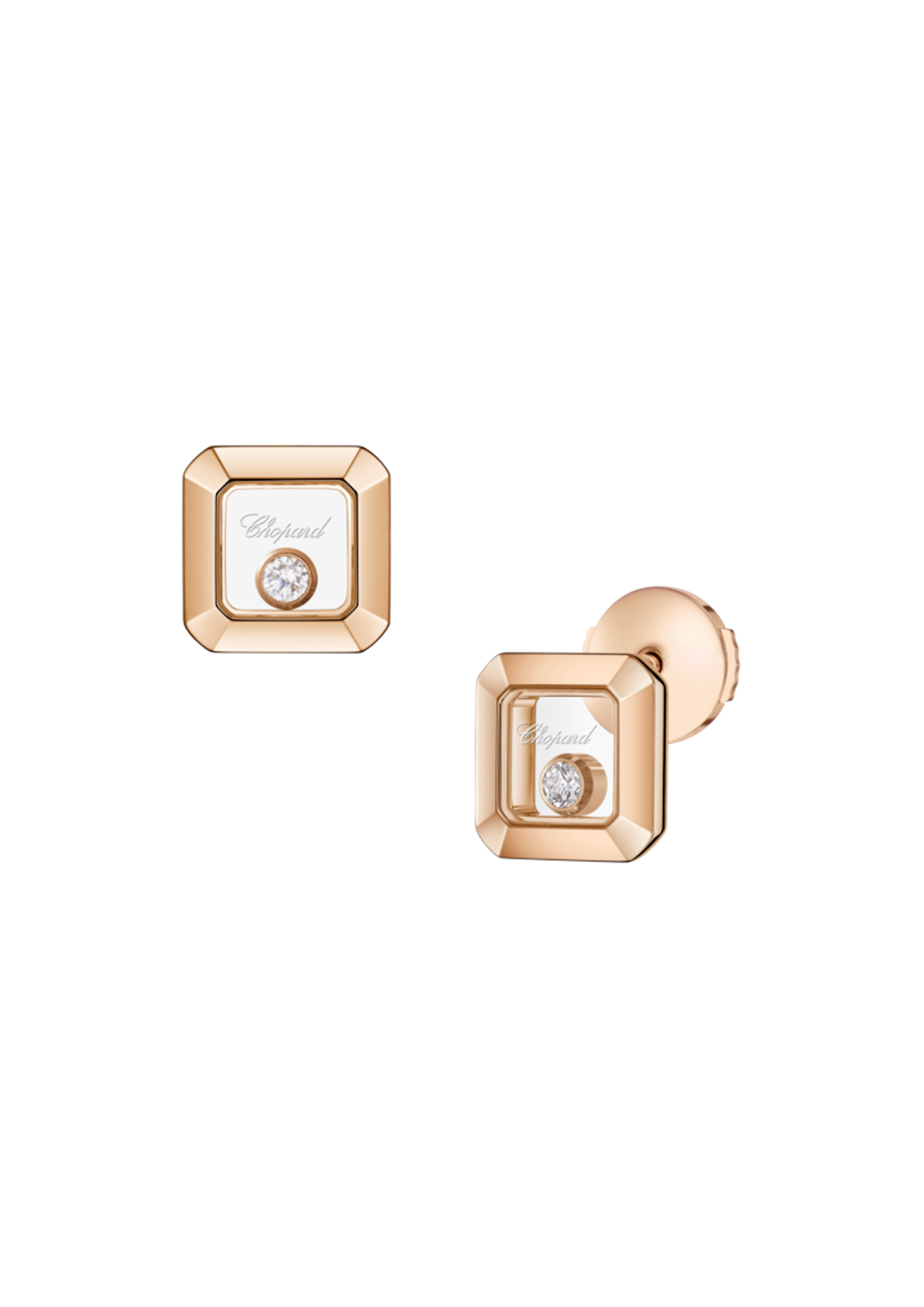 Chopard Happy Diamonds Icon Square Stud Earring 83A114-5001