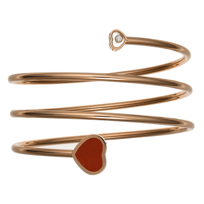 Chopard Happy Hearts Diamond Twist Bangle Bracelet 85A082-5701