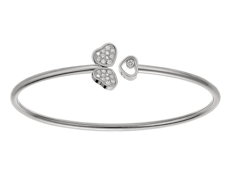 Chopard Happy Hearts Diamonds Bangle Bracelet 85A083-1901