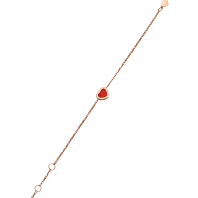 Chopard Happy Hearts Carnelian Bracelet 85A086-5081