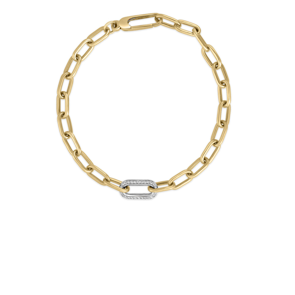Roberto Coin Designer Gold Diamond Bracelet 9151272AJLBX