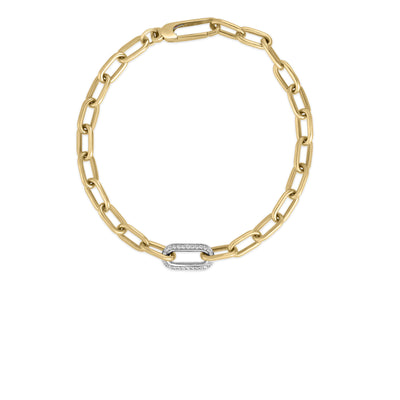 Roberto Coin Designer Gold Diamond Bracelet 9151272AJLBX
