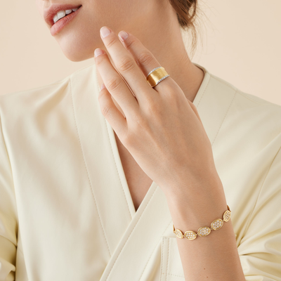 Marco Bicego Lunaria Diamond Ring AB550_B_YW_Q6