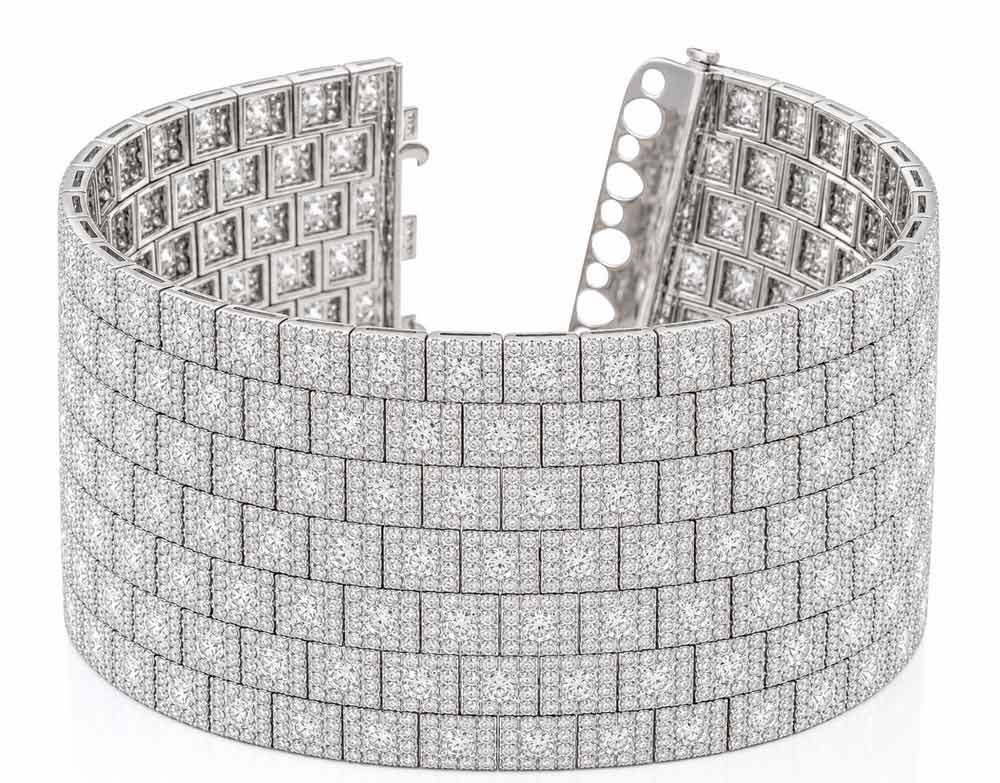 L'ORO Diamond Statement Tennis Bracelet AJ-7824