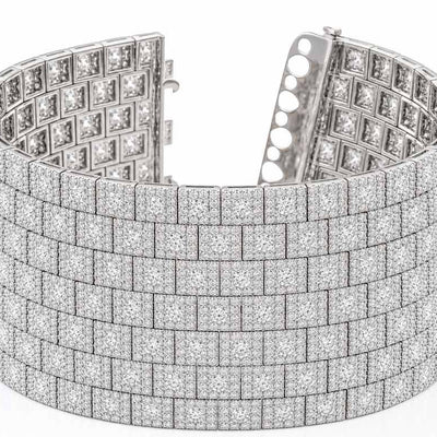 L'ORO Diamond Statement Tennis Bracelet AJ-7824